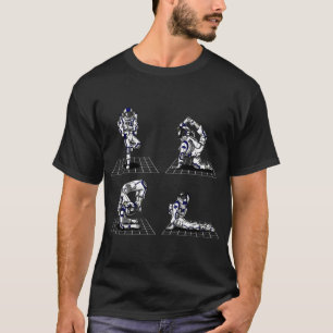 T-shirt Yoga astronaute spatial