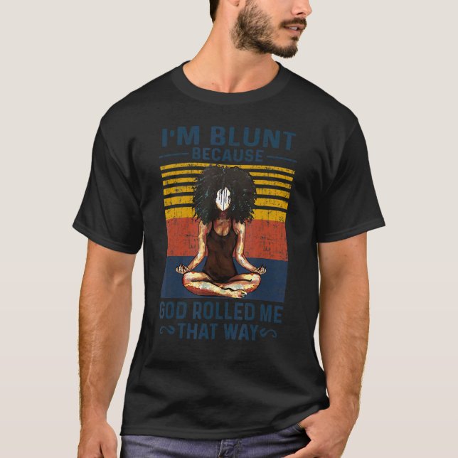 T-shirt Yoga Black Girl (Devant)