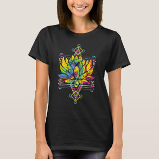 T-shirt Yoga Boho Flower Blossom Sacred Geometry Lotus