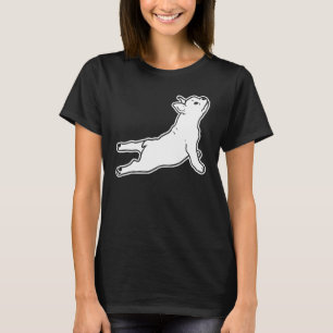 T-shirt Yoga Bouledogue Français Exercice Mignon Animal Fa