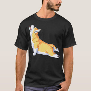 T-shirt Yoga Corgi Namaste Méditation Spirituelle Chakra