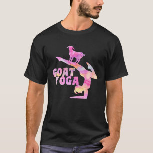 T-shirt Yoga de chèvre mignonne Pose de yoga