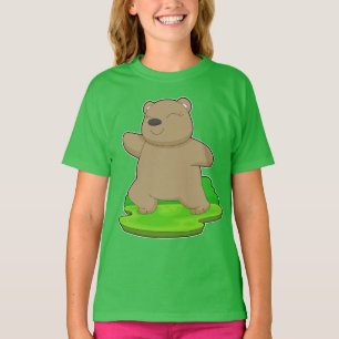 T-shirt Yoga d'ours Fitness Gymnastique