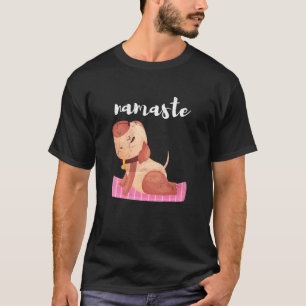 T-shirt Yoga Entraînement Mindfulness Spirituel Chien Pose