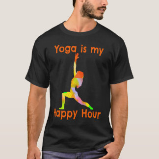 T-shirt Yoga est mon Happy Hour Méditation Professeur de Y