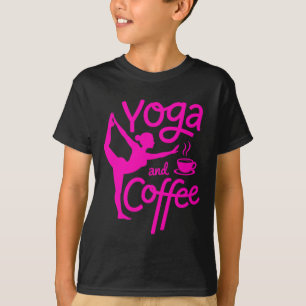 T-shirt Yoga et café Exercice matinal conscient Relaxation