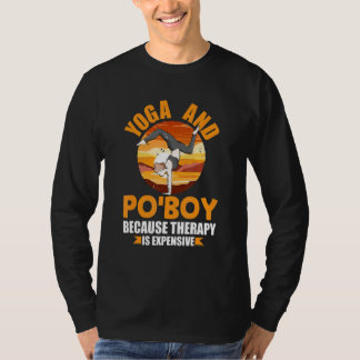 T-shirt Yoga et thérapie Po'Boy humour drôle de Pilates yo