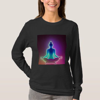 T-shirt Yoga Fille Femelle Salutation Solaire Méditation C