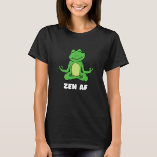 T-shirt Yoga Frog Zen AF Méditant Calme Animaux relaxants