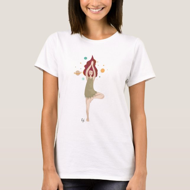 T-shirt Yoga Girl (Devant)