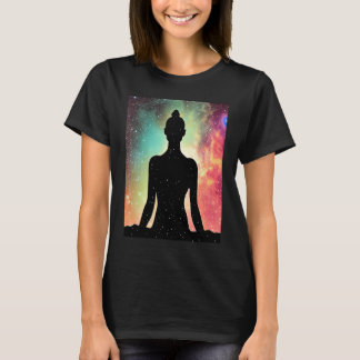 T-shirt Yoga Girl Female Sun Salutation Meditation Chakra 