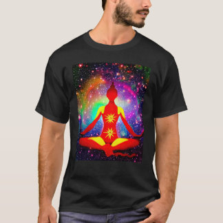 T-shirt Yoga Girl Female Sun Salutation Meditation Chakra 