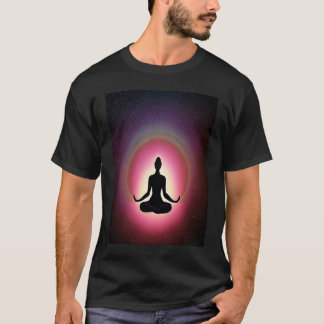 T-shirt Yoga Girl Female Sun Salutation Meditation Chakra 