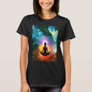 T-shirt Yoga Girl Female Sun Salutation Meditation Chakra 