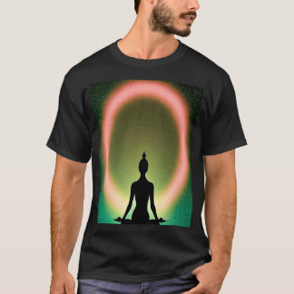 T-shirt Yoga Girl Female Sun Salutation Meditation Chakra 