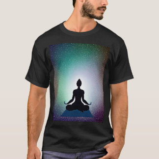 T-shirt Yoga Girl Female Sun Salutation Meditation Chakra 