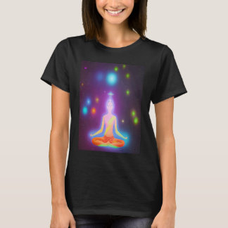 T-shirt Yoga Girl Female Sun Salutation Meditation Chakra 