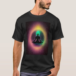 T-shirt Yoga Girl Female Sun Salutation Meditation Chakra 