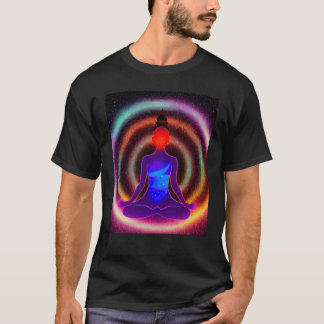 T-shirt Yoga Girl Female Sun Salutation Meditation Chakra