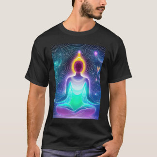 T-shirt Yoga Girl Female Sun Salutation Meditation Chakra