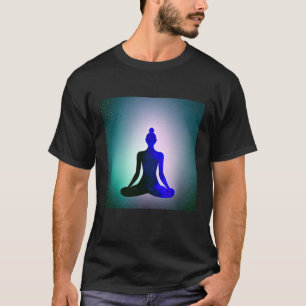 T-shirt Yoga Girl Femme Sun Salutation Méditation Chakra