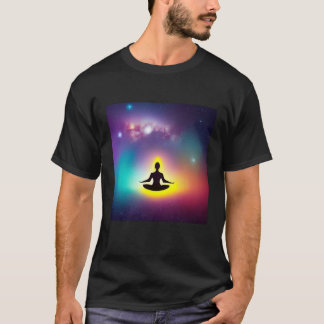 T-shirt Yoga Girl Femme Sun Salutation Méditation Chakra
