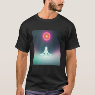 T-shirt Yoga Girl Femme Sun Salutation Méditation Chakra