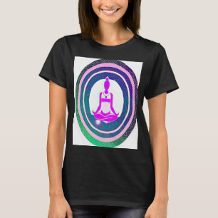 T-shirt Yoga Girl Femme Sun Salutation Méditation Chakra