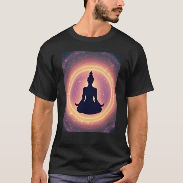 T-shirt Yoga Girl Femme Sun Salutation Méditation Chakra (Devant)