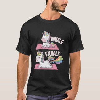 T-shirt Yoga Licorne Namaste Méditation Zen Animal Yoga En