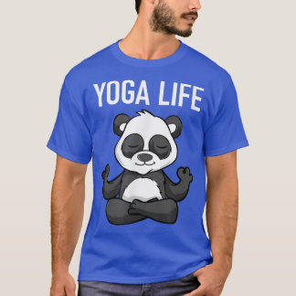 T-shirt Yoga Life, Méditation Panda Ours, Drôle, Blagues, 
