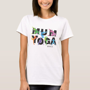 T-shirt Yoga Maman Méditation Hobby Mère Mignonne Maman