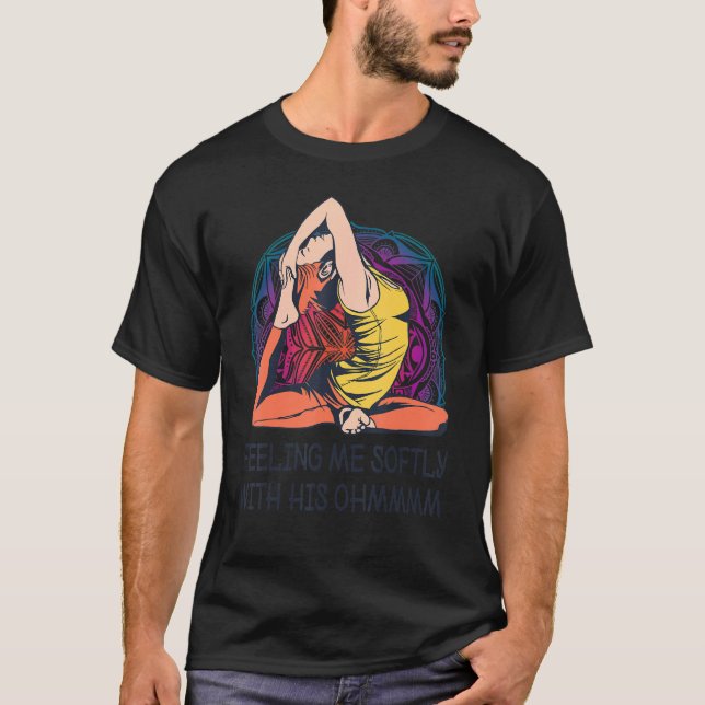 T-shirt Yoga Mandala Méditation Spirituelle Fille Ohm (Devant)