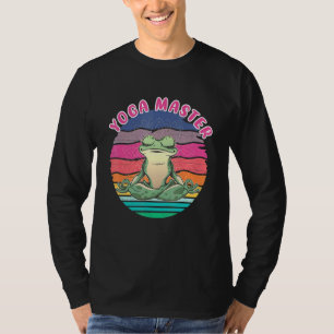 T-shirt Yoga Master Frog Animal Méditation Vintage Relaxat