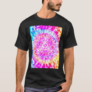 T-shirt Yoga Namaste Lune Tie Die Bouddha 3