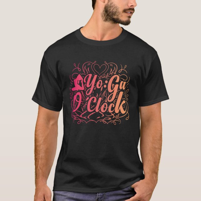 T-shirt YOGA O'Clock Funny Yoga 1 (Devant)