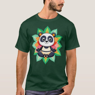 T-shirt yoga Panda baaa maître