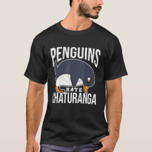 T-shirt Yoga Penguin Yogi Yoga Pose Chaturanga Yoga