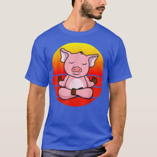 T-shirt Yoga Pigs, Méditation Yoga Pour Les Enfants Et Les