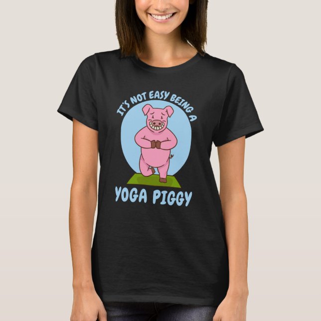 T-shirt yoga porcin (Devant)