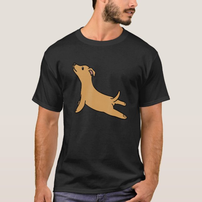 T-shirt Yoga Pose Ginger Dog (Devant)