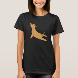 T-shirt Yoga Pose Ginger Dog