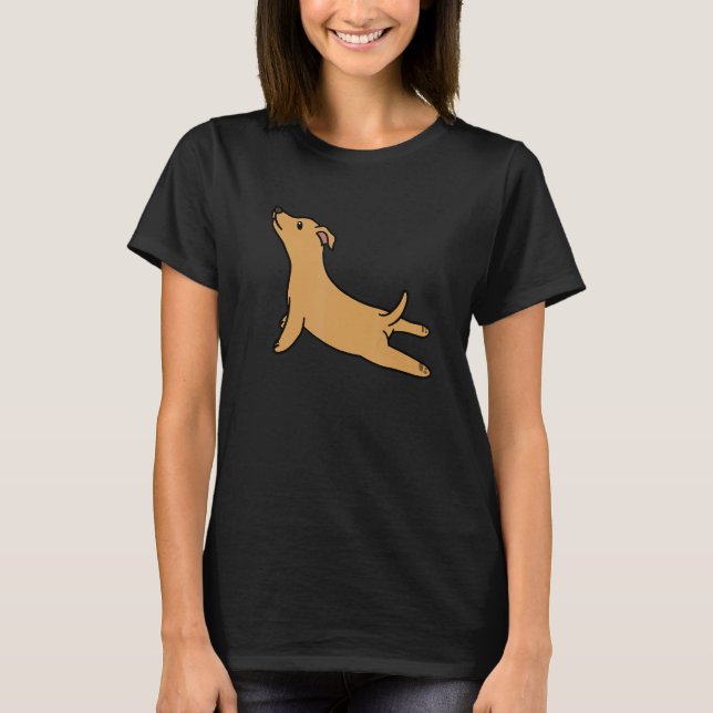 T-shirt Yoga Pose Ginger Dog (Devant)