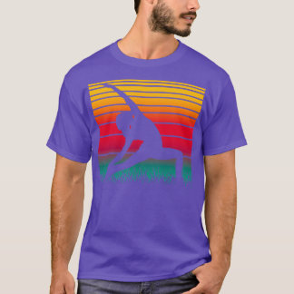 T-shirt Yoga Pose Retro Sunset Vintage 20