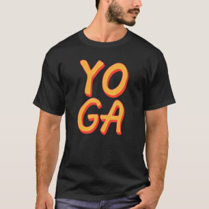 T-shirt Yoga Rétro Mot Yogi Fitness Exercice de Flexibilit