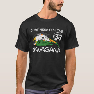 T-shirt Yoga Savasana Parrot Caique à tête noire