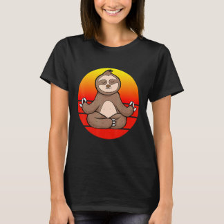 T-shirt Yoga Sloth Méditation Yoga Pour Enfants Et Parents