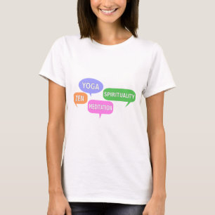 T-shirt Yoga Spiritualité Zen Méditation Discours Bulles