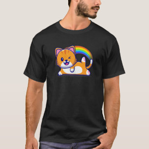 T-shirt Yoga vert pour femmes Chat 2