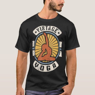 T-shirt Yoga Vintage Classic Retro 60s 70s Sports